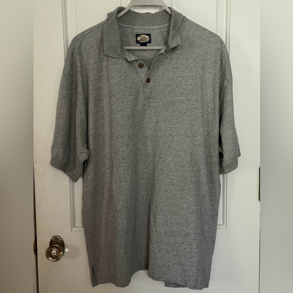 Tommy Bahama Men's Heavyweight Polo Shirt 100% Cotton Size XL Ribbed Collar